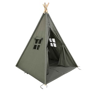 Tente tipi grise pour enfant bois fsc e