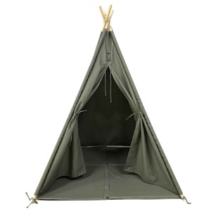 Tente tipi grise pour enfant bois fsc e