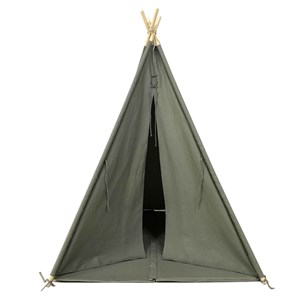Tente tipi grise pour enfant bois fsc e