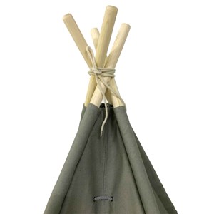 Tente tipi grise pour enfant bois fsc e