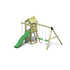 Aire de jeux avec échelle à corde et 2