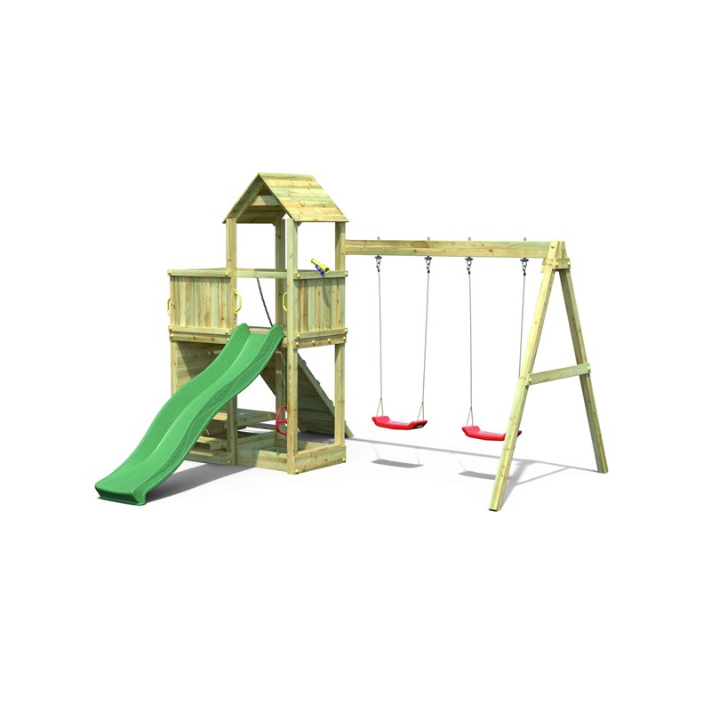 Aire de jeux floppi en bois avec une ta