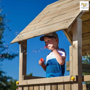 Aire de jeux en bois carol1 avec tobogg