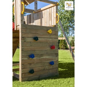 Aire de jeux en bois carol3 avec tobogg