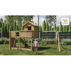 Aire de jeux en bois galaxy l avec tobo