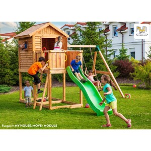 Aire de jeux myhouse move avec cabane,