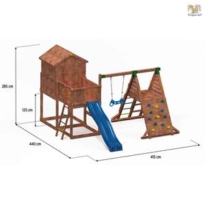 Aire de jeux en bois myhouse spider mul