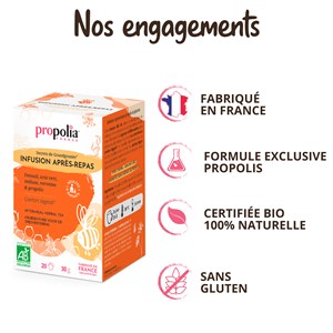 Infusion après-repas bio à la propolis