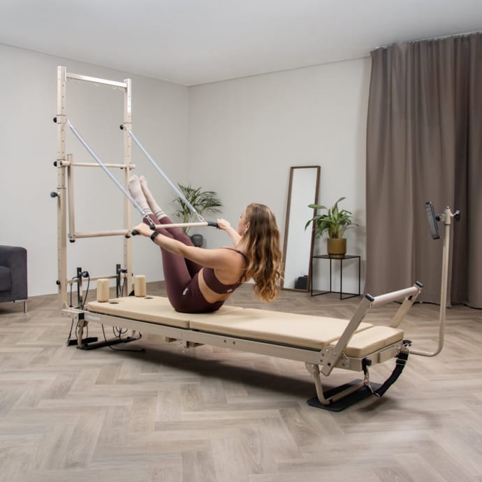 Pack pilates reformer avec tower pliable – incluant box, ring & jumpboard