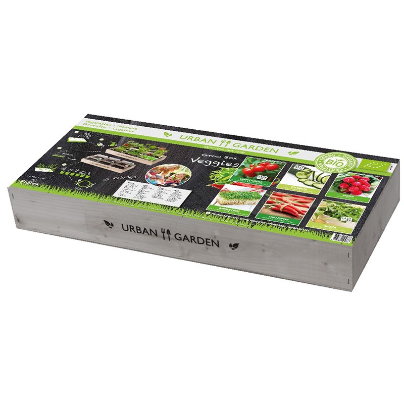 Florex - Carré de Potager en bois avec miniserres