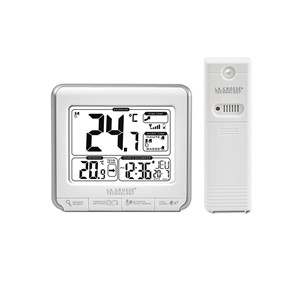 Station de temp. Avec alertes grise