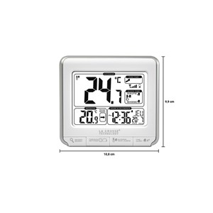 Station de temp. Avec alertes grise