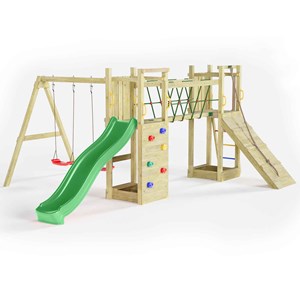 Grande aire de jeux en bois de pin fung
