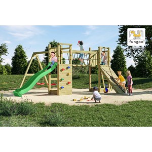 Grande aire de jeux en bois de pin fung