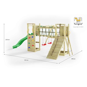 Grande aire de jeux en bois de pin fung