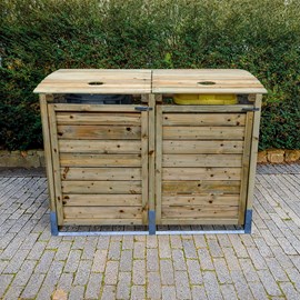 Cache-poubelles manille double