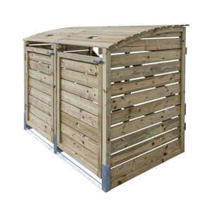 Cache-poubelles manille double