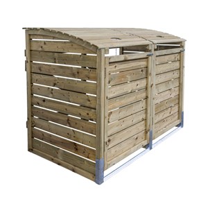 Cache-poubelles manille double