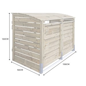 Cache-poubelles manille double