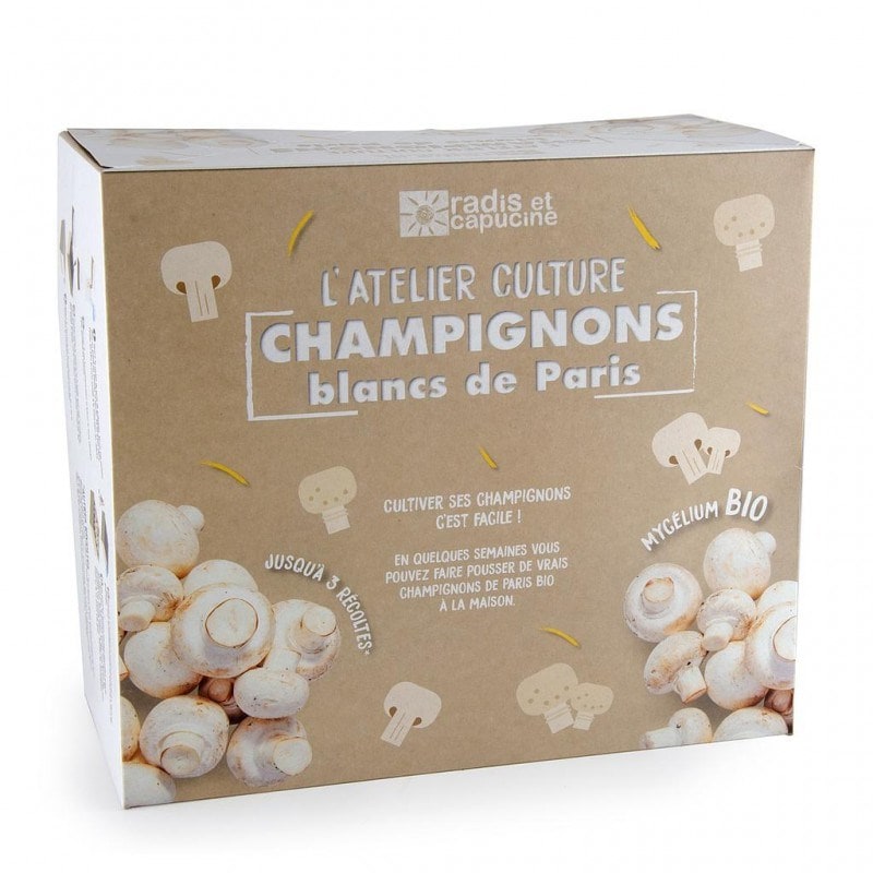 Kit de culture Champignons de Paris blancs BIO