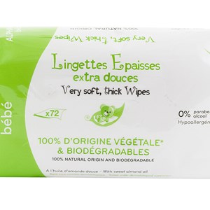 Lingettes bébé biodégradables
