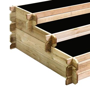 Carré potager en escalier