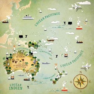 Oceania map
