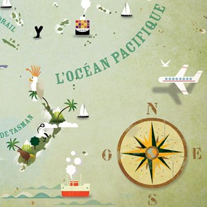 Oceania map