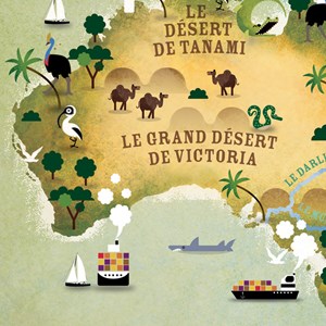 Oceania map