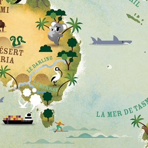 Oceania map