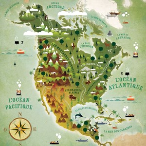 North america map