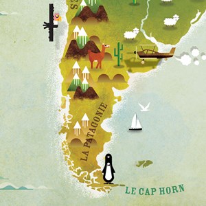 South america map