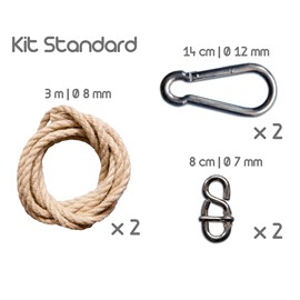 Kit de fixation standard pour hamacs