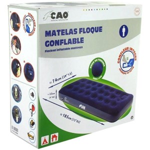 Matelas pneumatique 1 place avec gonfleu