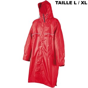 Poncho camp cagoule front zip taille l/x