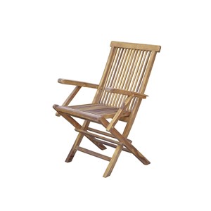 Fauteuil de jardin en teck huilé pliant