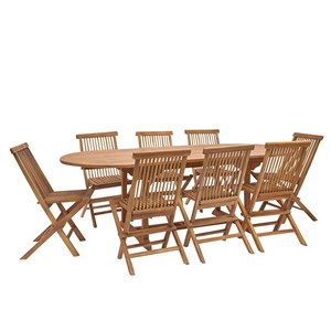 Salon de jardin teck huilé 8/10 pers tab