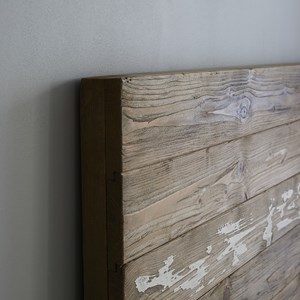 Lit pin recyclé massif 160 cm