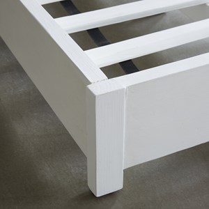 Lit pin recyclé massif 160 cm