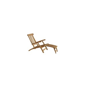 Steamer /chaise longue en teck brut qual