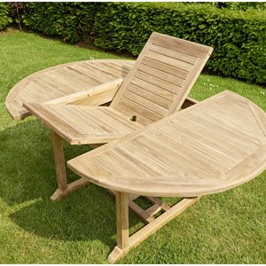 Salon de jardin en teck brut qualite gra