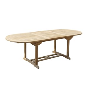 Table de jardin en teck brut qualite gra