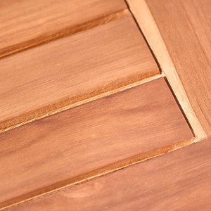 Table de jardin rectangulaire en teck hu