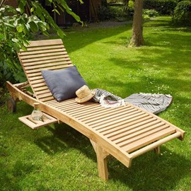 Bain de soleil /chaise longue en teck br