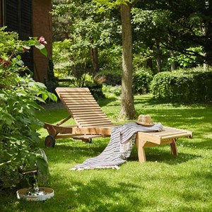 Bain de soleil /chaise longue en teck br