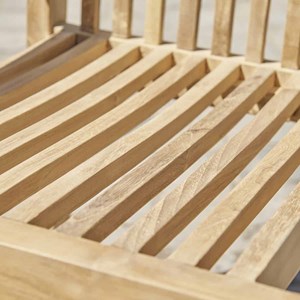 Fauteuil de jardin empilable en teck bru