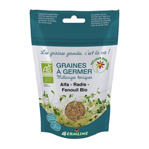 Graines à germer alfalfa - radis - fenou