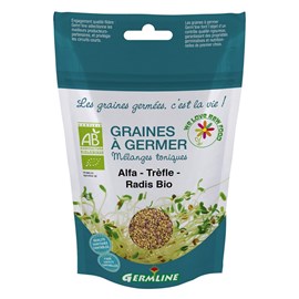 Graines à germer alfalfa, trèfle, radis