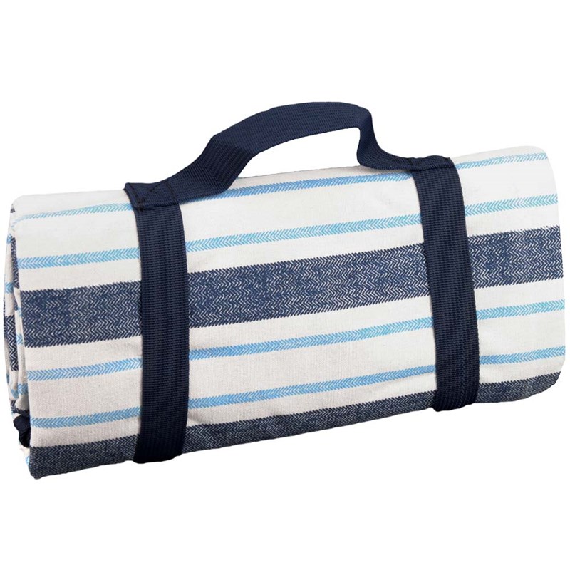 Les Jardins de la Comtesse - Nappe picnic xl bleu et blanc 280x140cm
