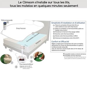 Surmatelas climatisé climsom personal
